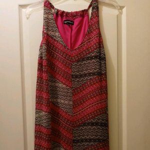 Sequin Hearts sleeveless patterned dress